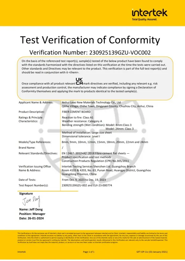 OUR CERTIFICATE (6)